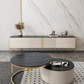 Modern light luxury rectangle TV stand with sleek design and ample storage space